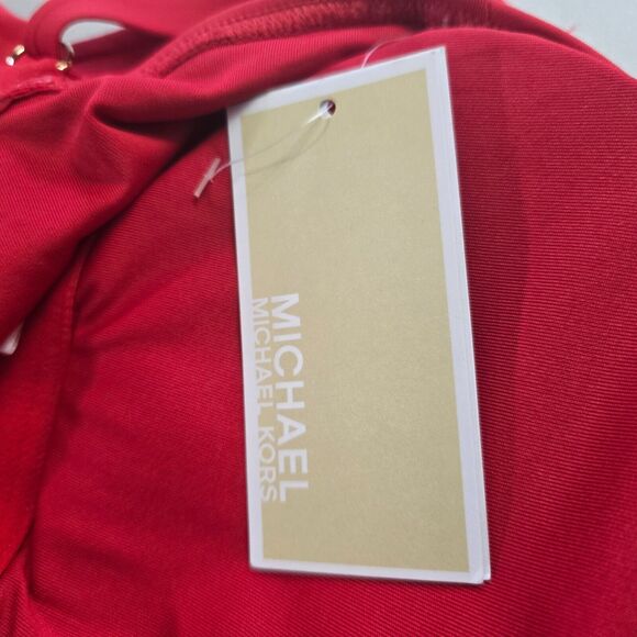 Michael Kors One Piece Swimsuit Women's 14 Red Cruise 2020 Crossover NWT - Picture 6 of 16